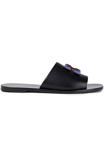 OFF-WHITE™ Embellished leather slides