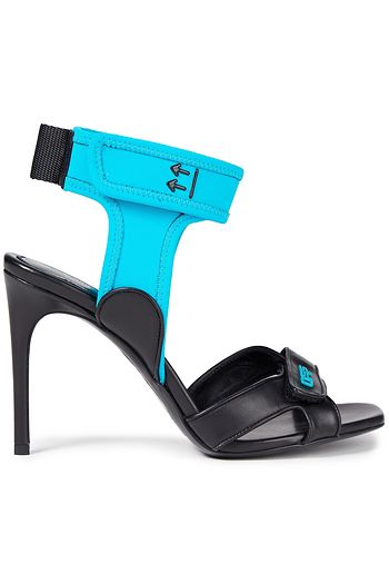 OFF-WHITE™ Leather and neoprene sandals