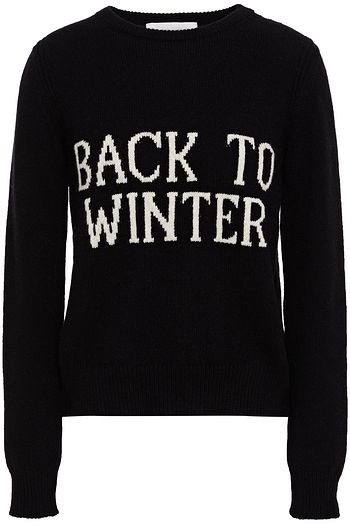 ALBERTA FERRETTI Intarsia cashmere and wool-blend sweater