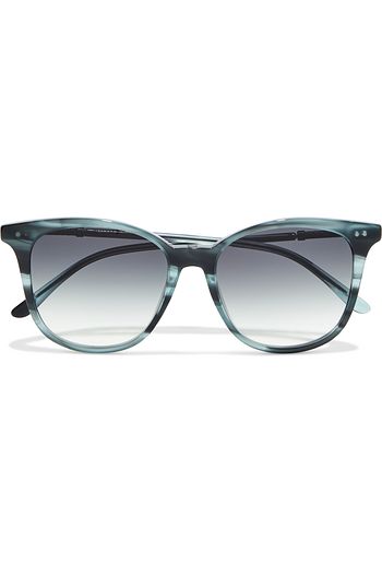 BOTTEGA VENETA D-frame marbled acetate sunglasses