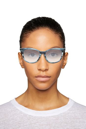 BOTTEGA VENETA D-frame marbled acetate sunglasses