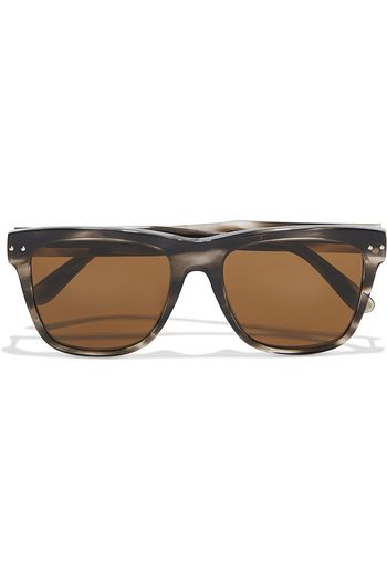BOTTEGA VENETA D-frame marbled acetate sunglasses