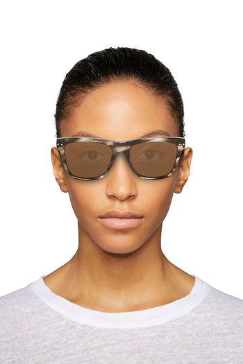 BOTTEGA VENETA D-frame marbled acetate sunglasses