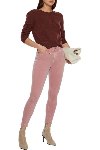 J BRAND Alana distressed high-rise skinny jeans