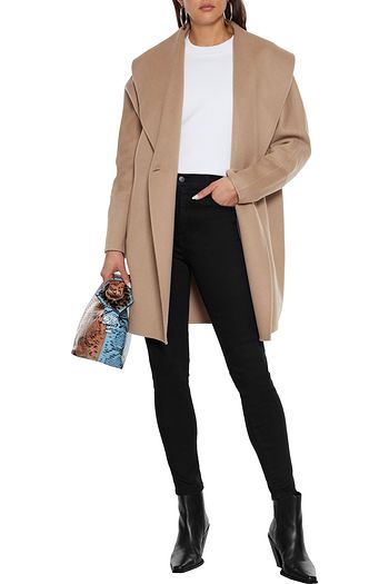 J BRAND Camryn double-breasted wool and cashmere-blend felt coat