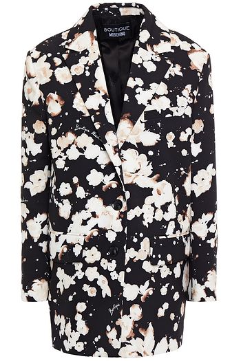 BOUTIQUE MOSCHINO Printed ponte blazer