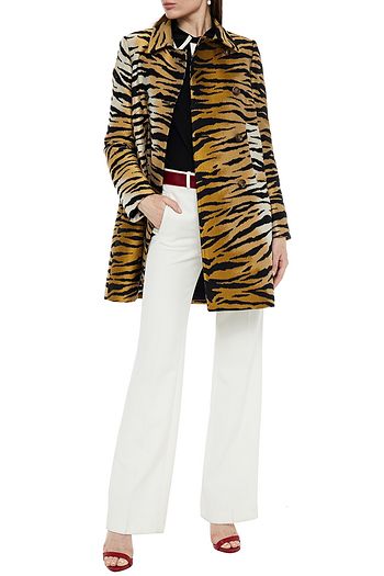 REDVALENTINO Tiger-jacquard coat
