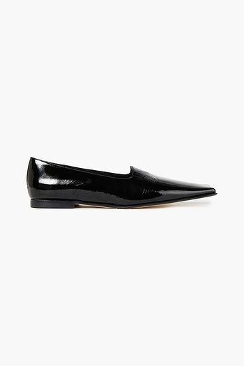 MIISTA Luz Loafers aus Lackleder in Knitteroptik
