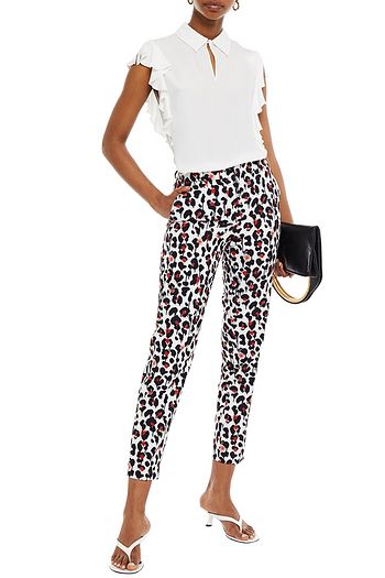 BOUTIQUE MOSCHINO Ruffled crepe de chine top