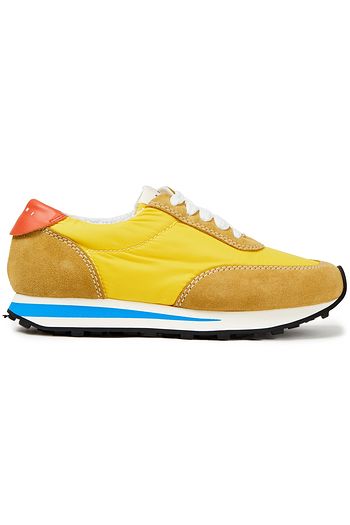 MARNI Sneakers mit Einsätzen aus Shell, Veloursleder und Leder