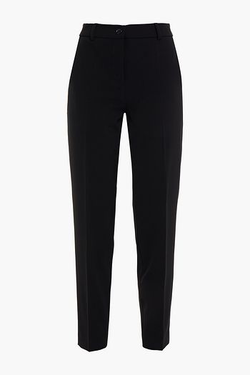 BOUTIQUE MOSCHINO Cropped stretch-cady slim-leg pants