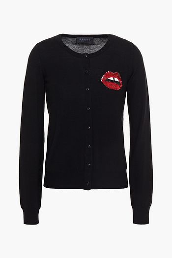 MARKUS LUPFER April sequin-embellished merino wool cardigan