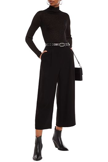 RAG & BONE Cherie ribbed metallic merino wool-blend turtleneck sweater