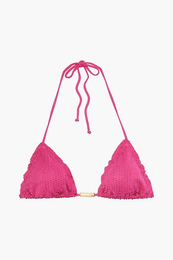 VIX PAULA HERMANNY Scales Ripple laser-cut triangle bikini top
