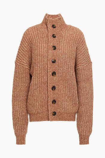 LOULOU STUDIO Canto mélange ribbed wool cardigan
