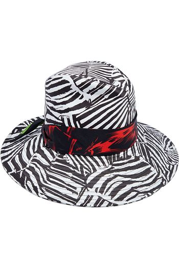 MISSONI Silk-trimmed zebra-print cotton bucket hat