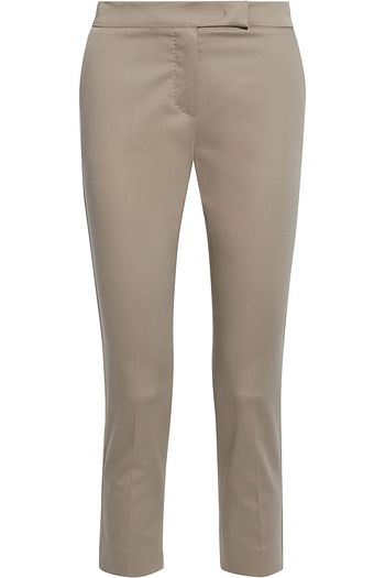 MAX MARA Luana cropped cotton-blend slim-leg pants