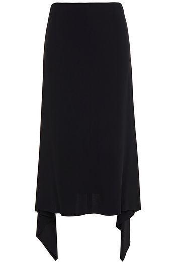 JOSEPH Stevie asymmetric crepe midi skirt