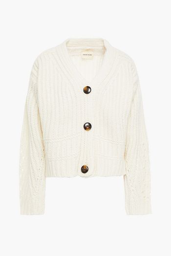 LOULOU STUDIO Corte ribbed wool and alpaca-blend cardigan