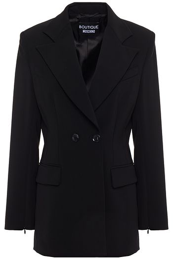 BOUTIQUE MOSCHINO Double-breasted cady blazer