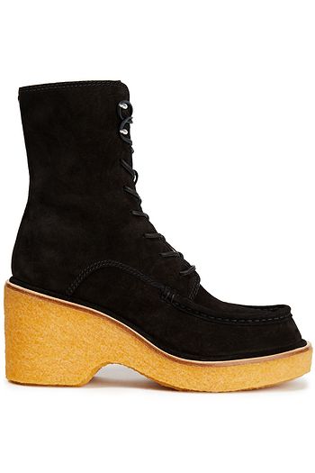 RAG & BONE Lace-up suede platform ankle boots