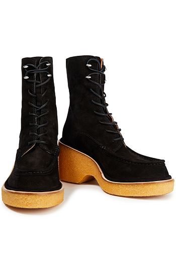 RAG & BONE Lace-up suede platform ankle boots