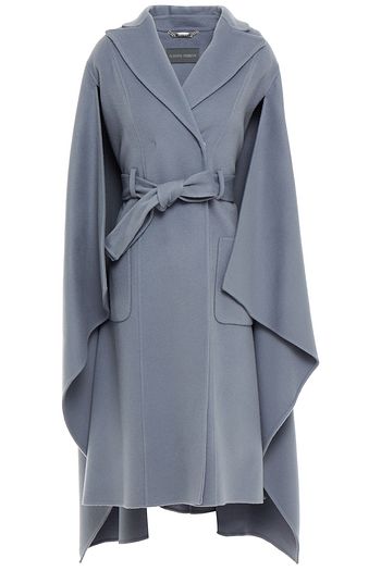 ALBERTA FERRETTI Cape-effect wool-blend felt coat