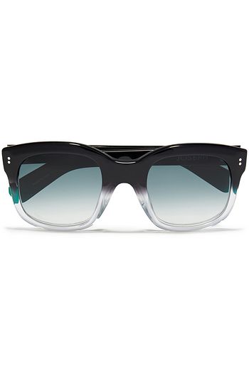 JOSEPH Square-frame dégradé acetate sunglasses