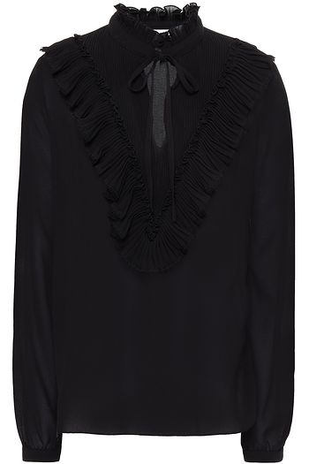 SEE BY CHLOÉ Ruffle-trimmed chiffon blouse