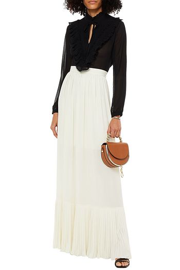 SEE BY CHLOÉ Ruffle-trimmed chiffon blouse