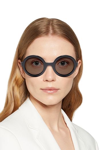 JOSEPH Round-frame tortoiseshell acetate sunglasses