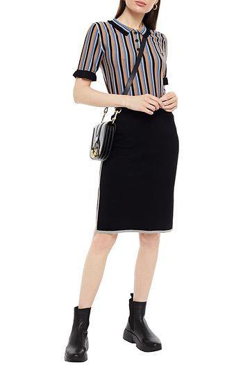 SEE BY CHLOÉ Cotton-blend jacquard skirt