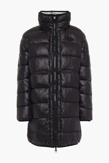 LOVE MOSCHINO Reversible embroidered quilted shell coat