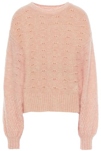 SEE BY CHLOÉ Pointelle-knit alpaca-blend sweater