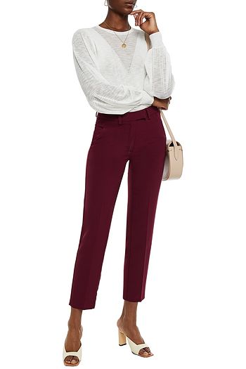 SEE BY CHLOÉ Gathered crochet-knit top