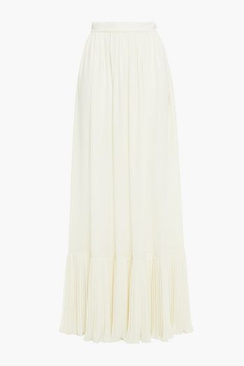 PHILOSOPHY DI LORENZO SERAFINI Pleated crepe maxi skirt