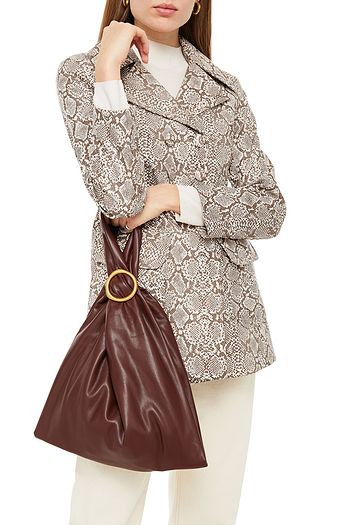 NANUSHKA Buckled faux leather pouch