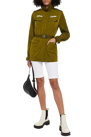 OFF-WHITE™ Belted printed shell field jacket