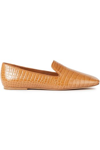 VINCE. Loafers aus Leder mit Krokodileffekt