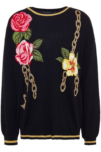 BOUTIQUE MOSCHINO Intarsia wool-blend sweater