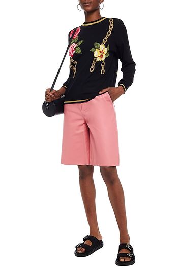 BOUTIQUE MOSCHINO Intarsia wool-blend sweater