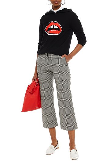 MARKUS LUPFER Mia intarsia merino wool hoodie