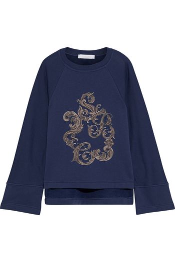 SEE BY CHLOÉ Printed cotton-fleece sweatshirt