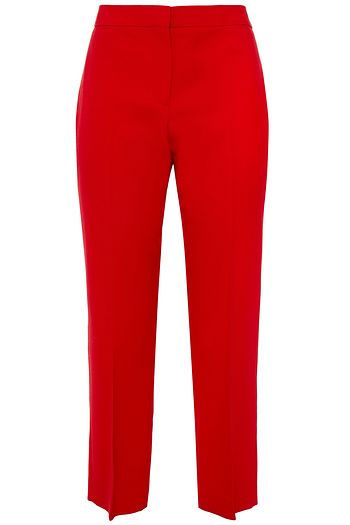 ALEXANDER MCQUEEN Cropped wool-blend twill slim-leg pants