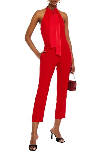 ALEXANDER MCQUEEN Cropped wool-blend twill slim-leg pants