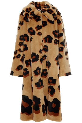 VIVETTA Leopard-print faux fur coat