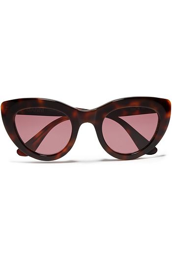 GANNI Cat-eye tortoiseshell acetate sunglasses