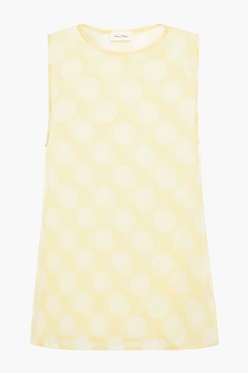 AMERICAN VINTAGE Polka-dot crepon tank