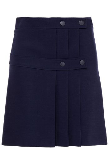 SEE BY CHLOÉ Pleated drill mini wrap skirt