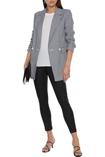 J BRAND FOR THEORY Dellah cropped coated-denim leggings